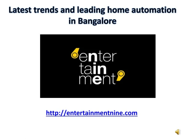 Best home automation solution provider in Bangalore