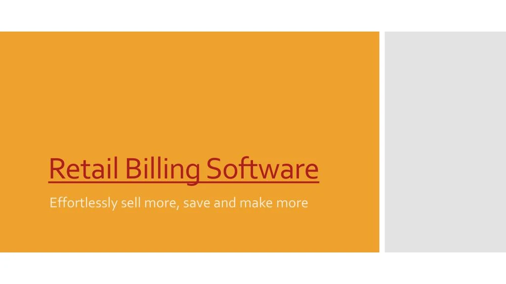 retail billing software