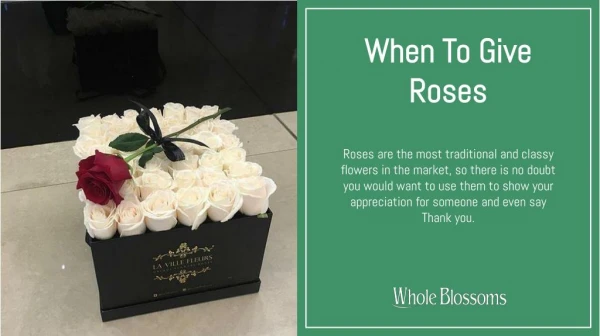 Send Gorgeous Roses Online from Whole Blossoms