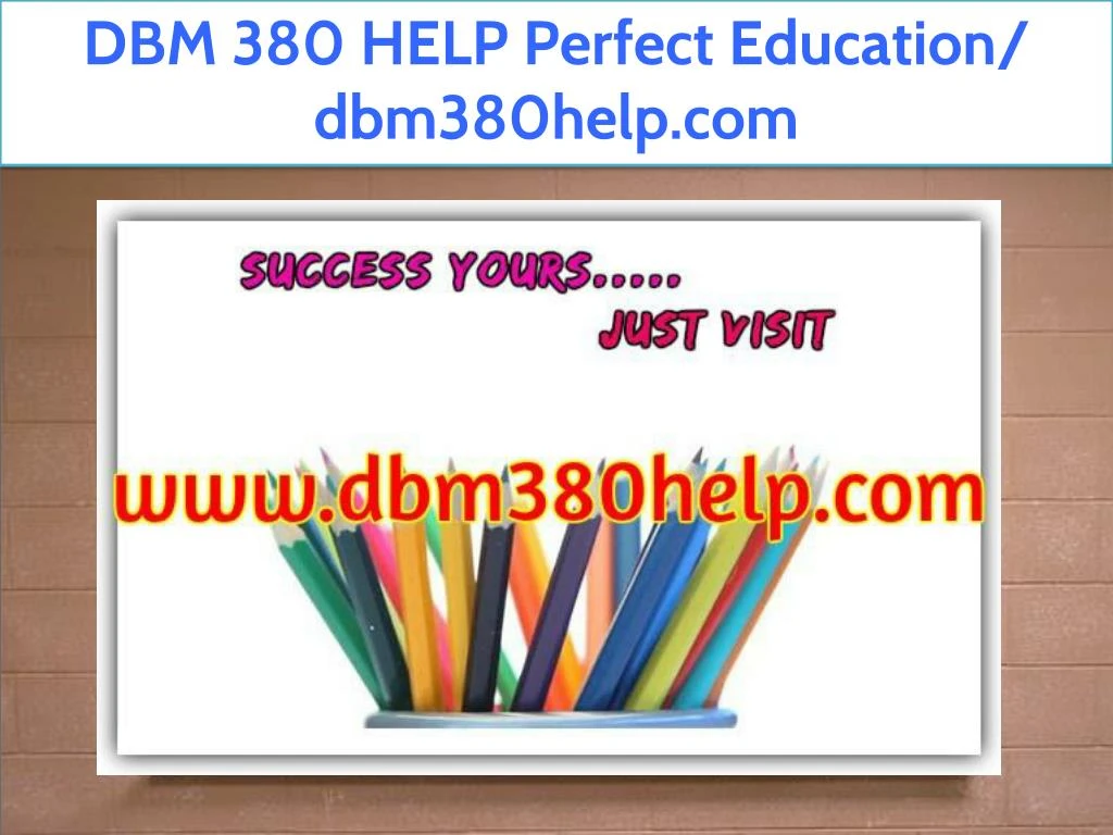 dbm 380 help perfect education dbm380help com