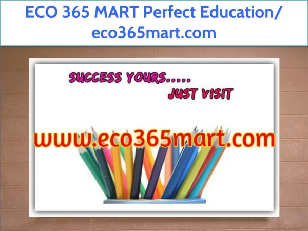 ECO 365 MART Perfect Education/ eco365mart.com