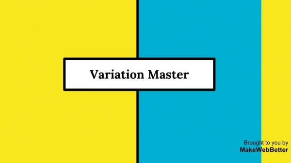 Woocommerce Variation Master | PDF