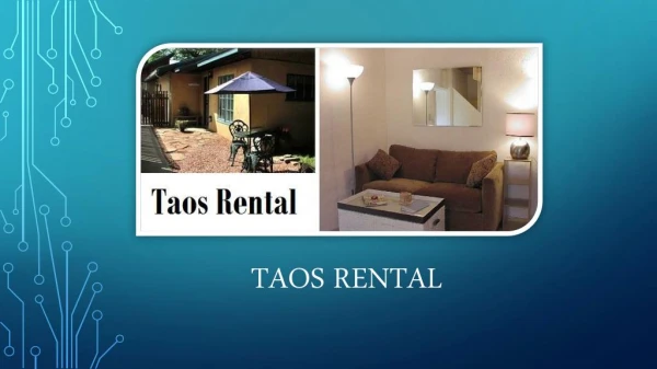 Purchasing a Vacation Taos Rental Home