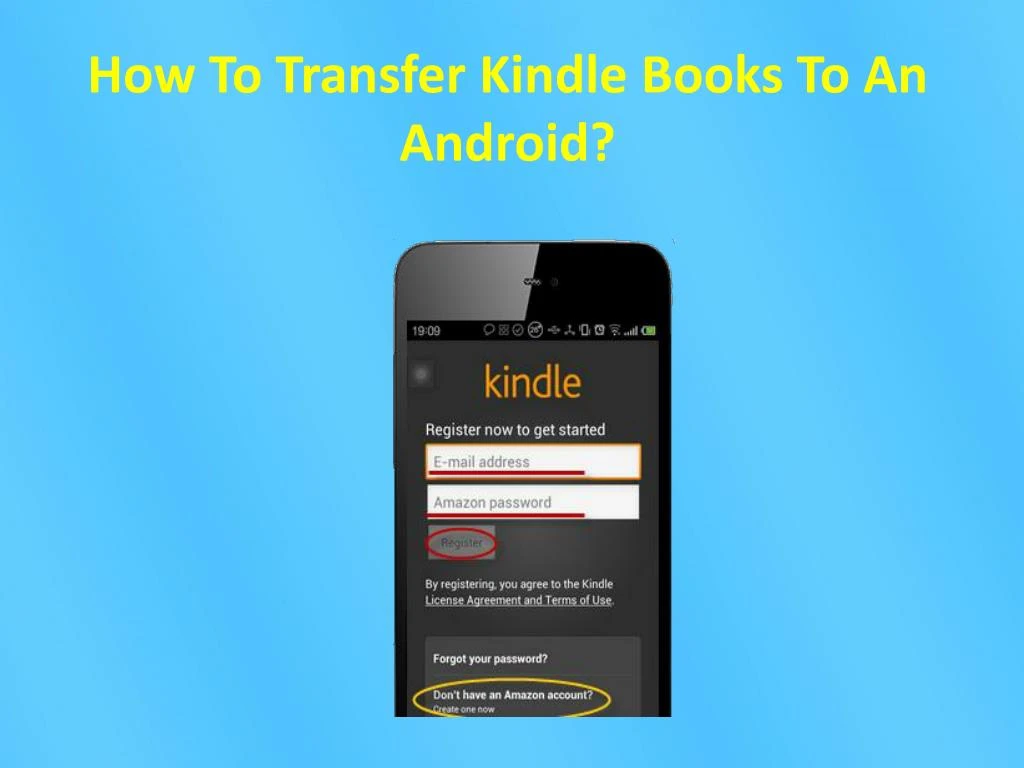 how to transfer kindle books to an android