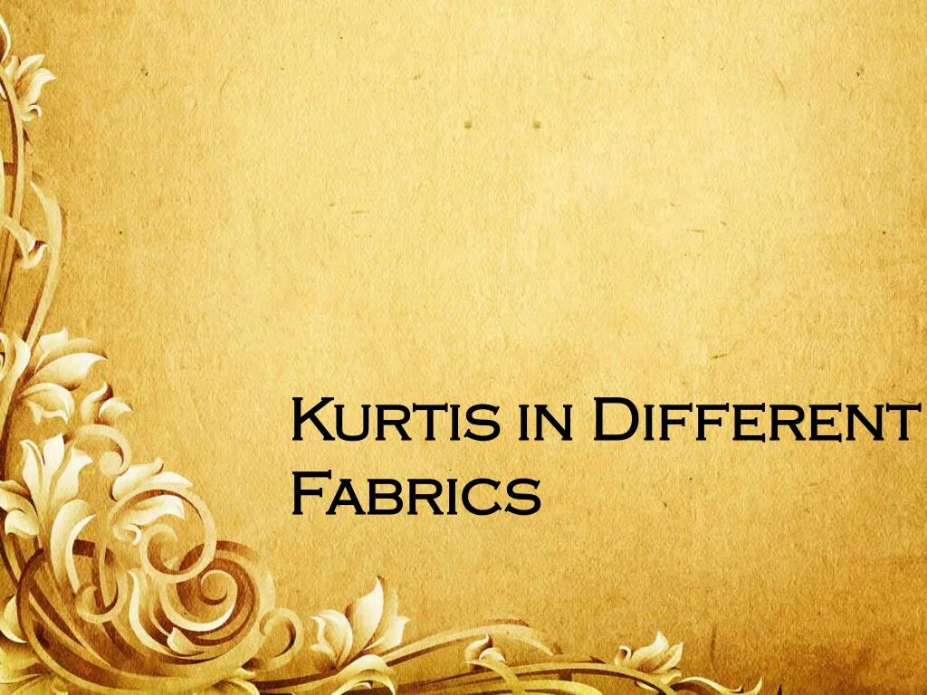 kurtis in different fabrics
