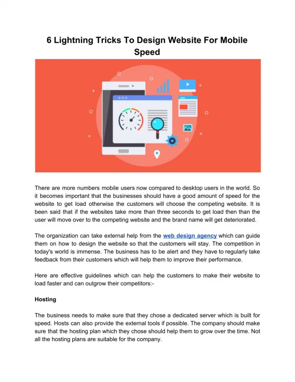 Accelerate Your Site Mobile Speed With These Hacks
