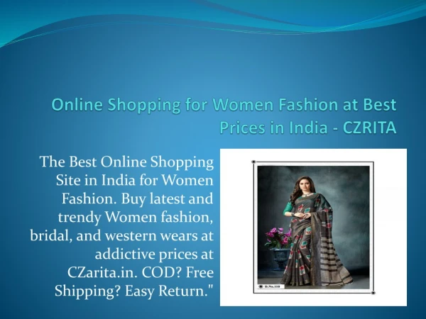 Online Shopping - Fashion Shopping Site for Women in India - Czarita
