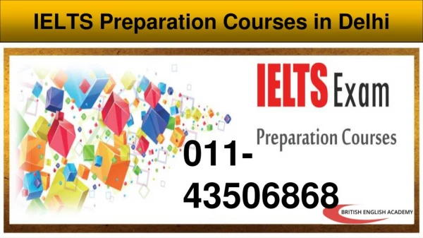 IELTS Preparation Courses in Delhi