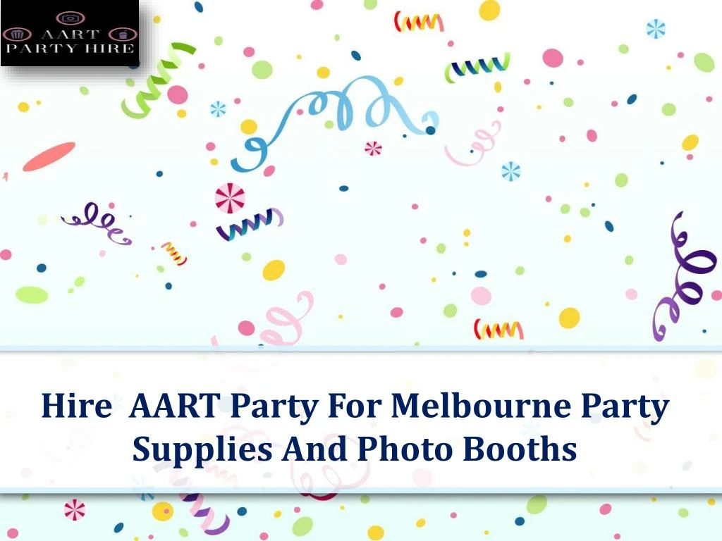 hire aart party for melbourne party supplies