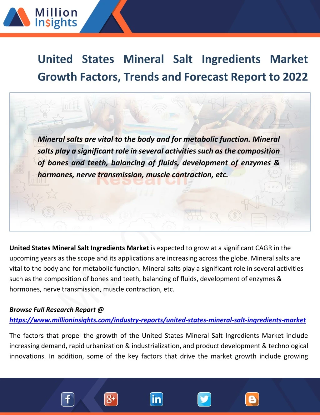 united states mineral salt ingredients market