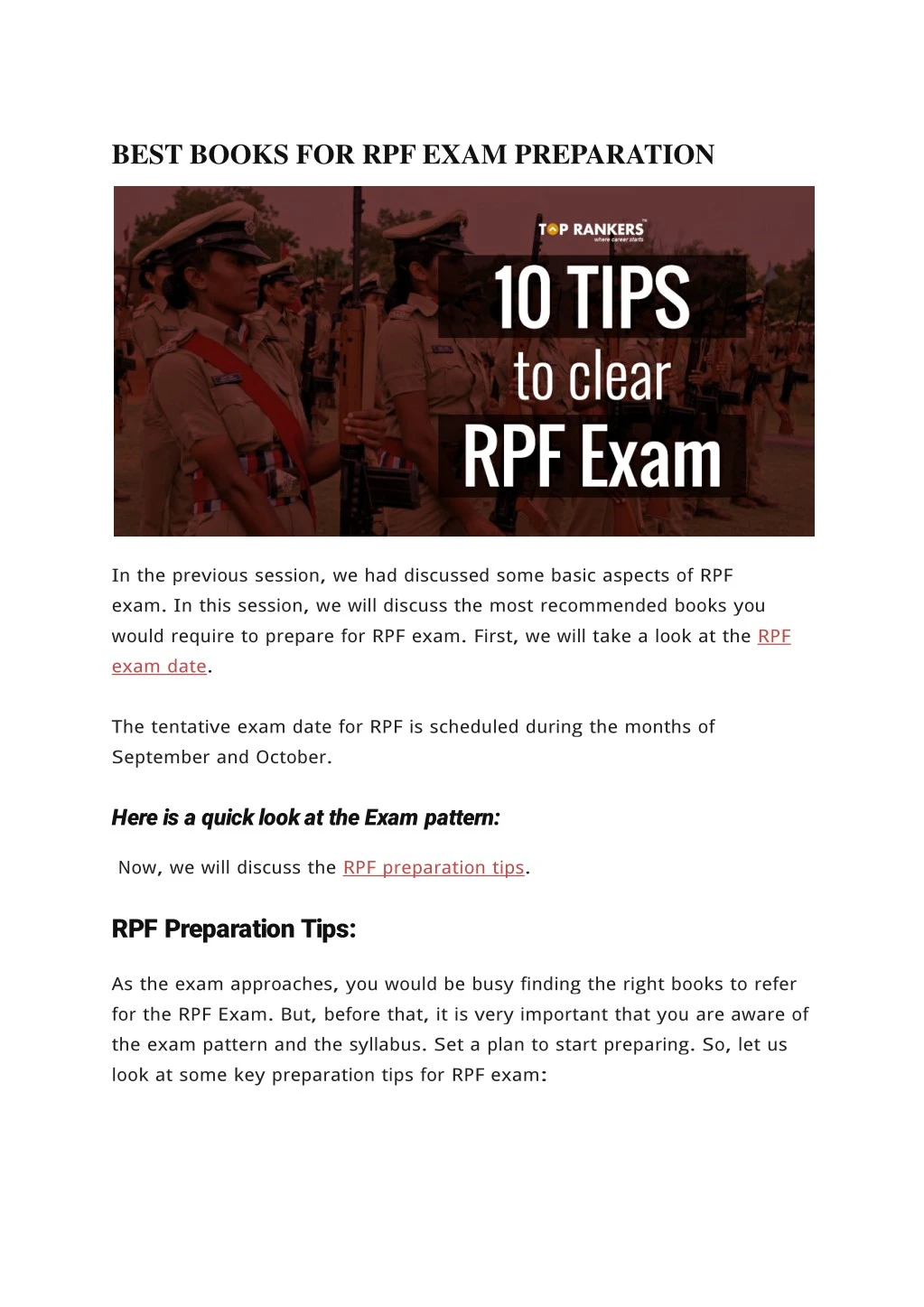 best books for rpf exam preparation
