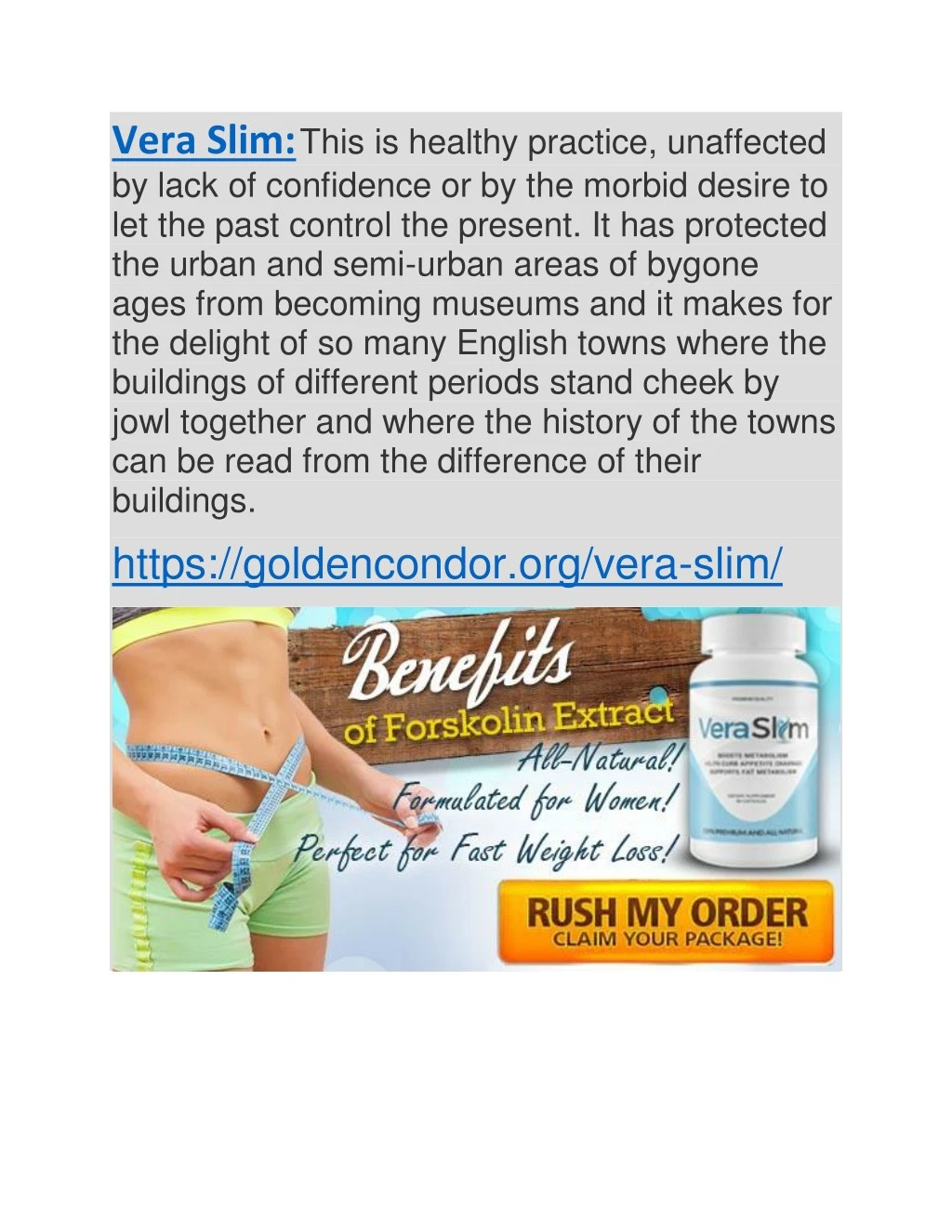 vera slim this is healthy practice unaffected