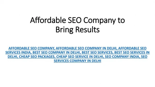 Affordable SEO Company | IOGOOS Solution