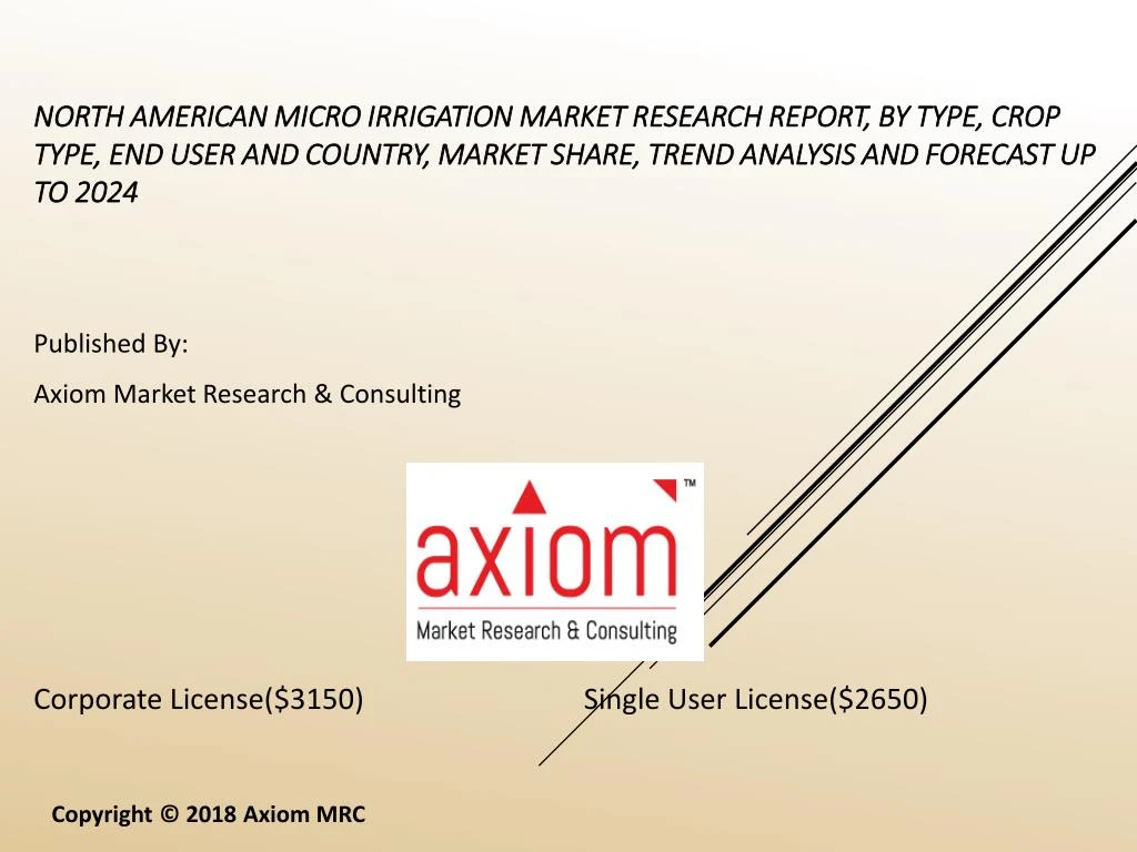 published by axiom market research consulting corporate license 315 0 single user license 265 0