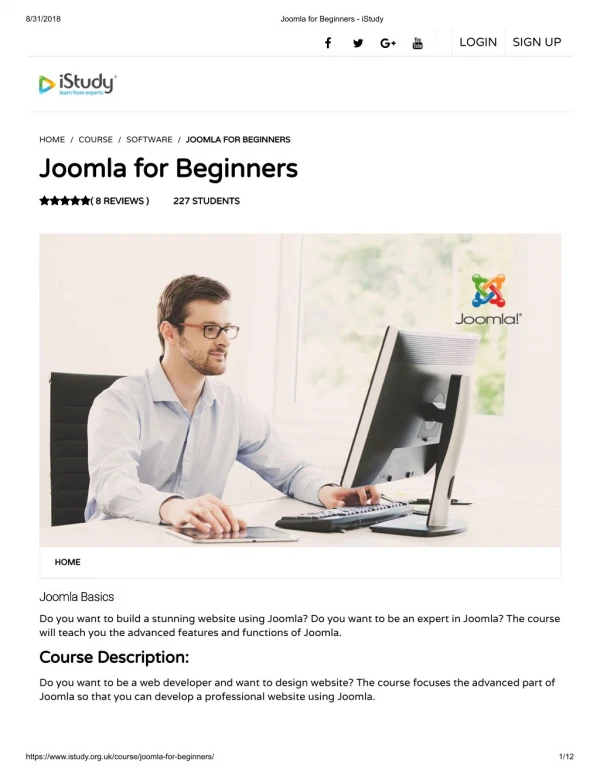 Joomla for Beginners - istudy