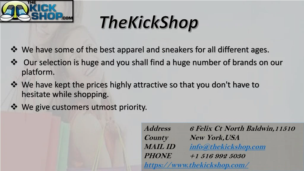 we have some of the best apparel and sneakers