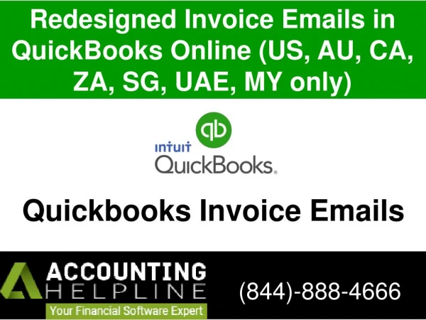 Redesigned Invoice Emails in QuickBooks Online get quickbooks desktop support-8448884666