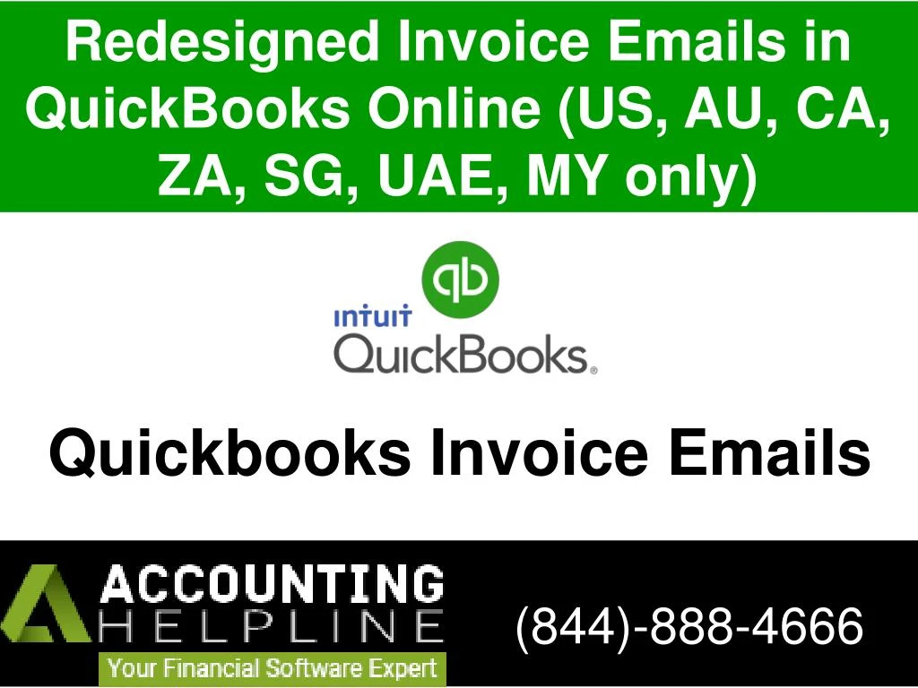 redesigned invoice emails in quickbooks online us au ca za sg uae my only