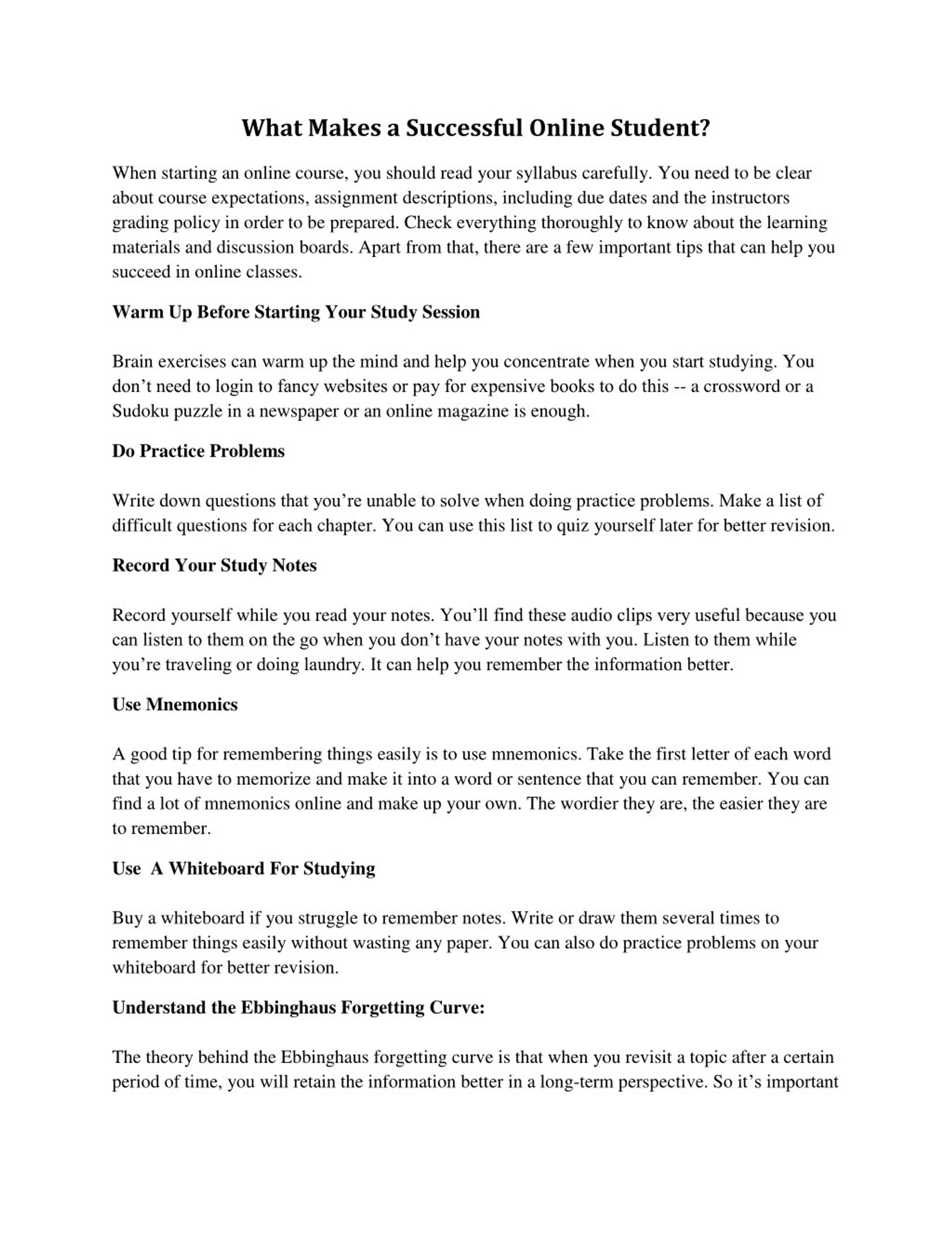 PPT - What Makes a Successful Online Student? PowerPoint Presentation ...