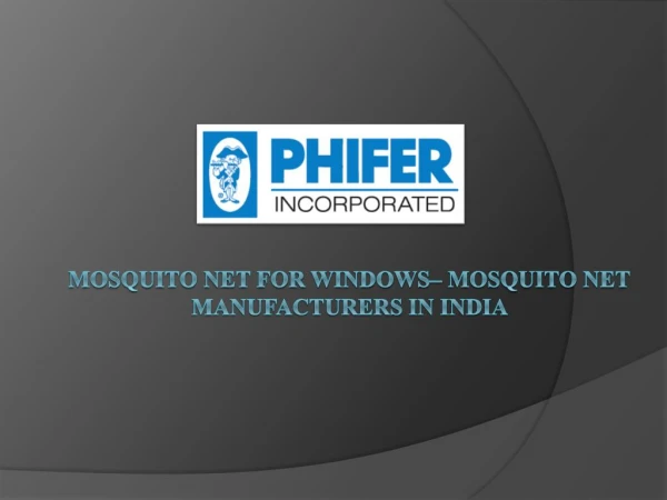 Mosquito Net for Windows