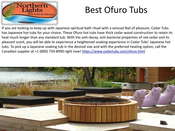 Best Ofuro Tubs
