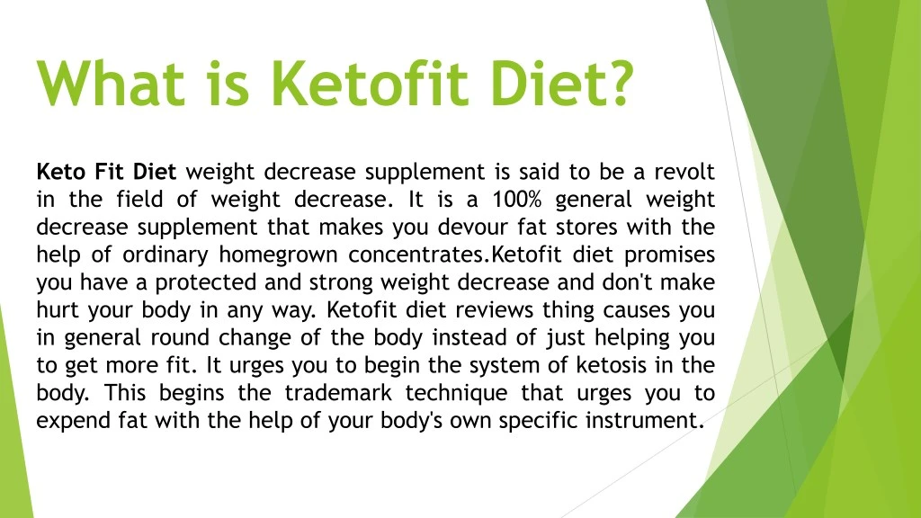 what is ketofit diet