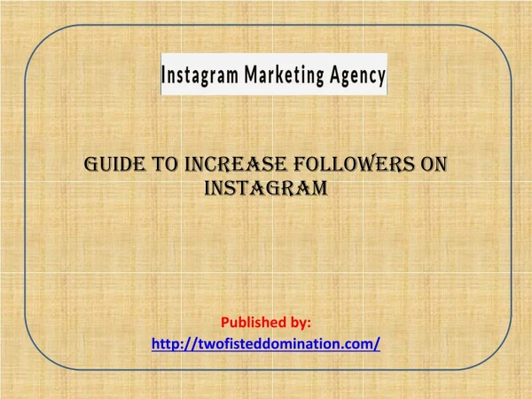 Guide to Increase Followers on Instagram