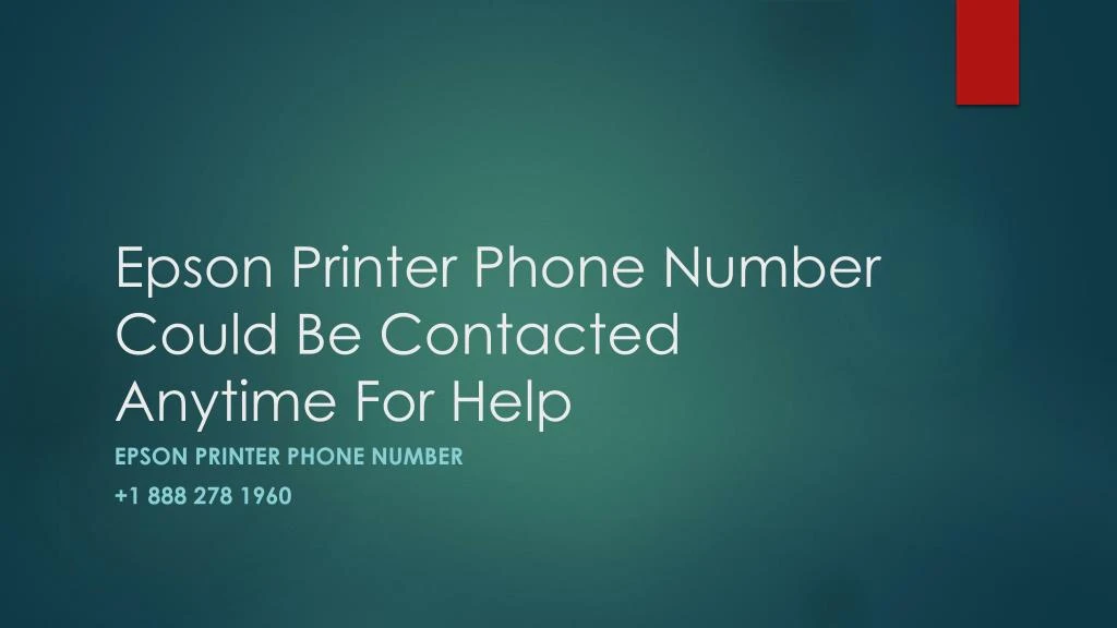 epson printer phone number could be contacted anytime for help