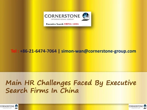 Main HR Challenges Faced By Executive Search Firms In China
