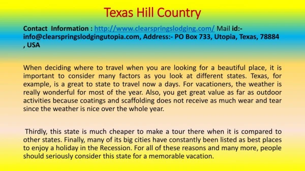 Capture the Texas Hill Country Beauty for an Unforgettable Memory