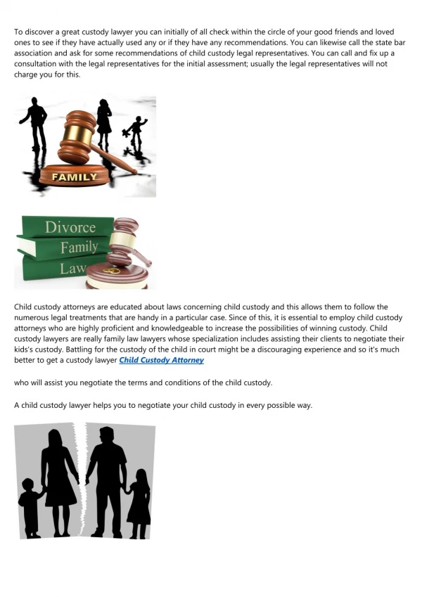 Child Custody Attorneys Help With Parents Desire for Custody