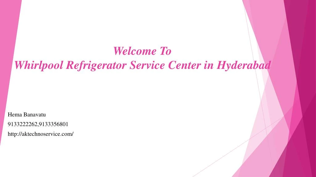 welcome to whirlpool refrigerator service center in hyderabad