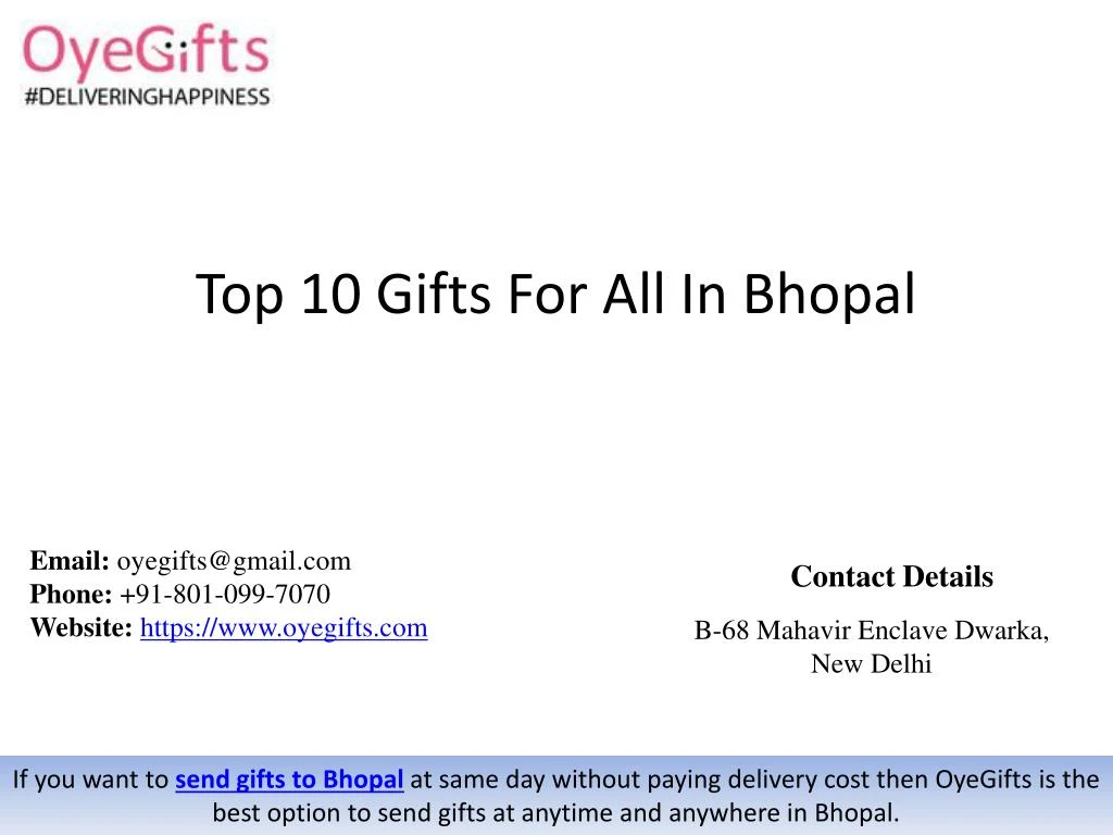 top 10 gifts for all in bhopal