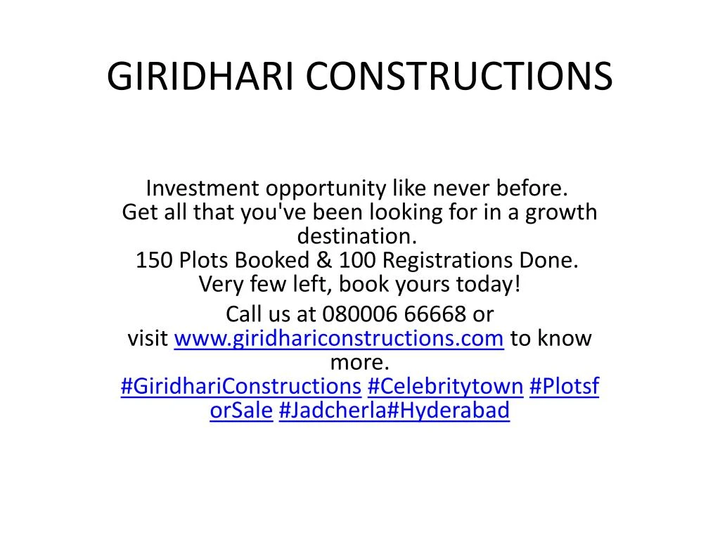 giridhari constructions