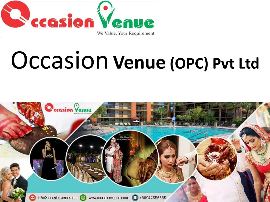 occasion venue opc pvt ltd