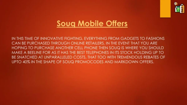 Souq Mobile Offer