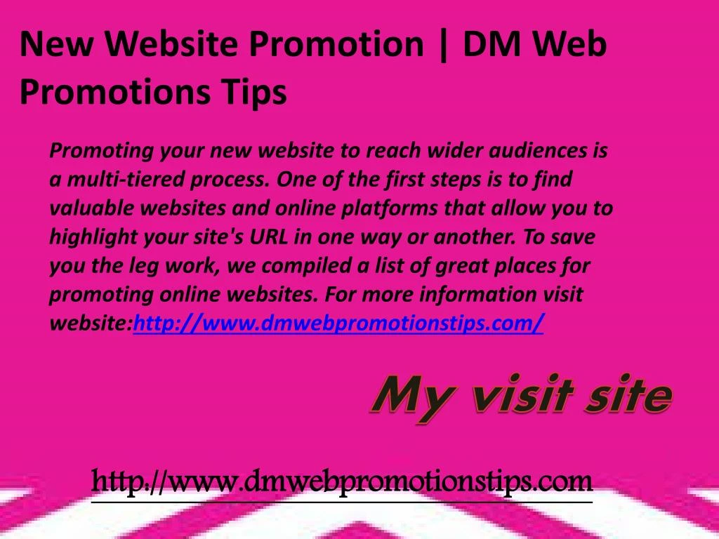 promoting your new website to reach wider