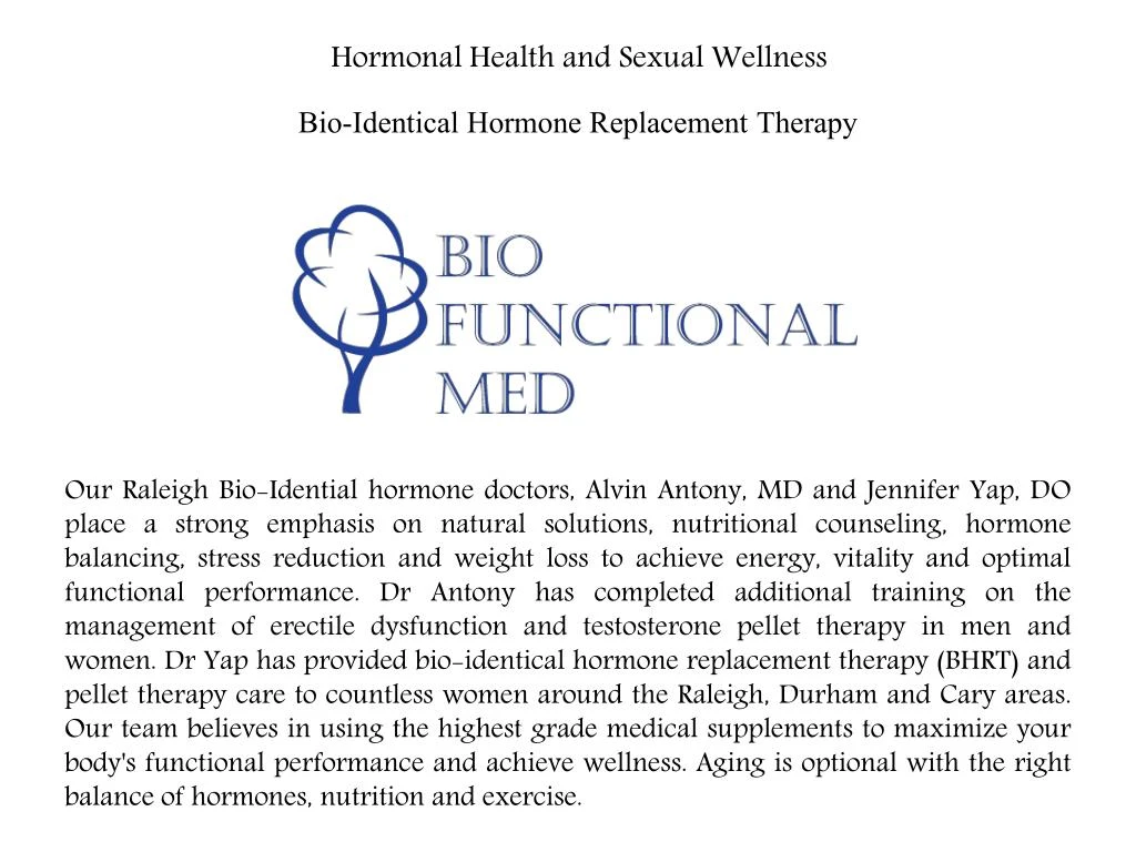 hormonal health and sexual wellness