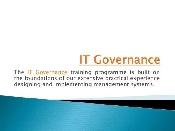 IT Governance Ltd