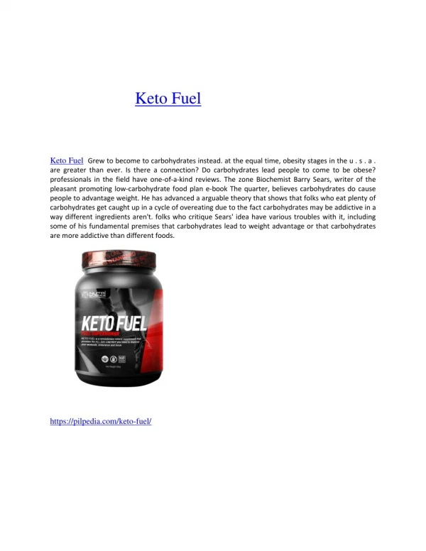 Keto Fuel Premium Ketone Supplement