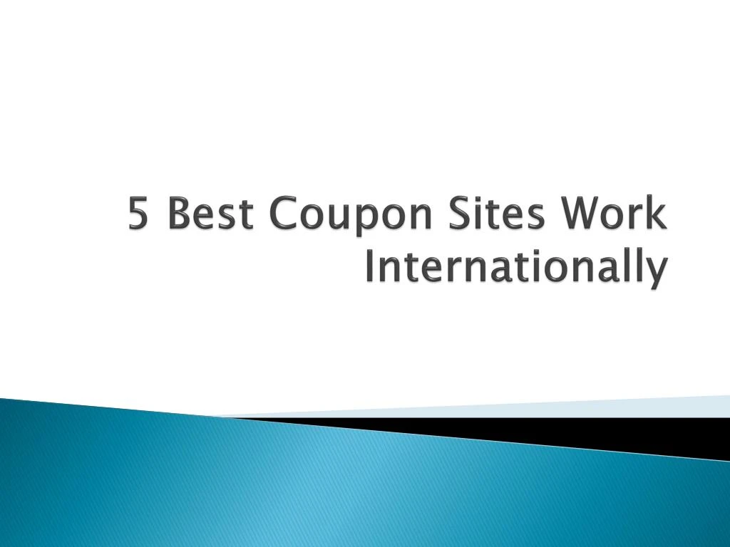 5 best coupon sites work internationally