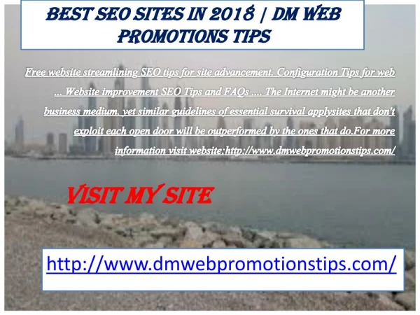 Best SEO Sites in 2018 DM Web Promotions Tips