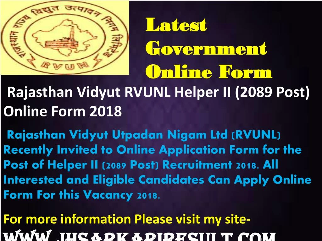 latest government online form
