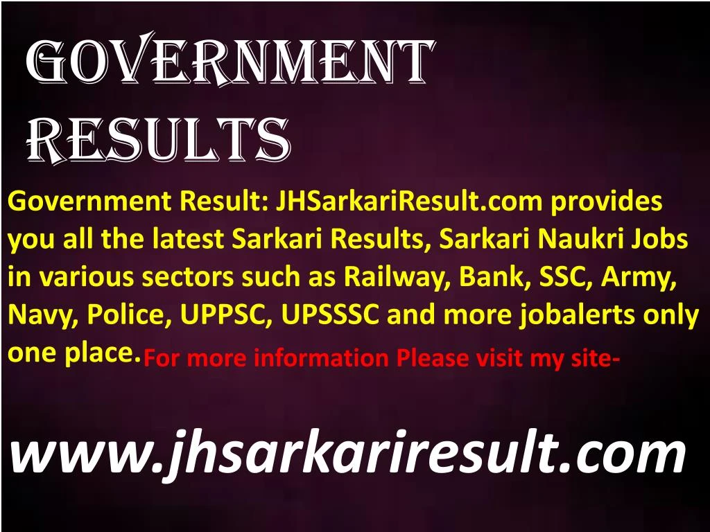 government results