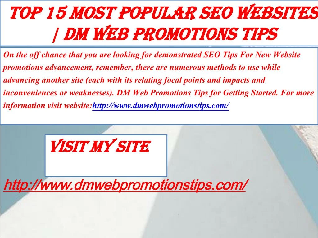 top 15 most popular seo websites