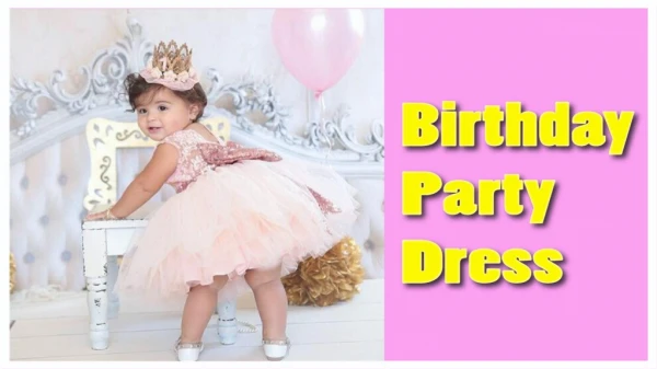 1 Year Birthday Dress for Baby Girl ! Birthday Dress for One Year Baby