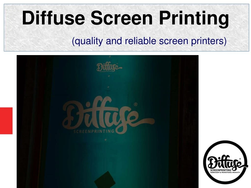 diffuse screen printing