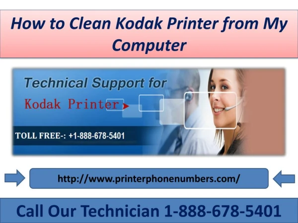 How to clean kodak printer from my computer | 1-8882575888