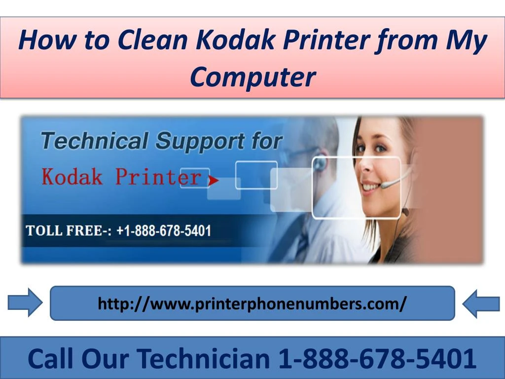 how to clean kodak printer from my c omputer