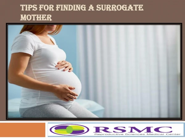 Tips for Finding a Surrogate Mother | RSMC